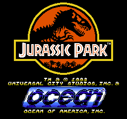 Jurassic Park (USA) Title Screen